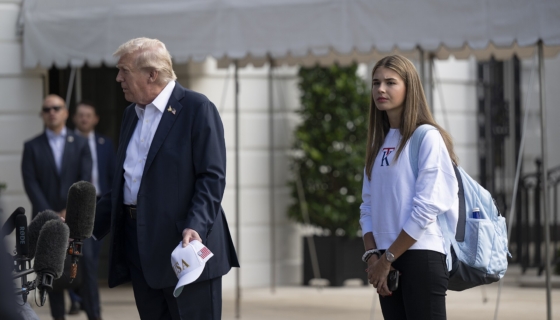 Donald Trump ja lapselaps Kai Trump. 
Foto: Wikimedia / Molly Riley