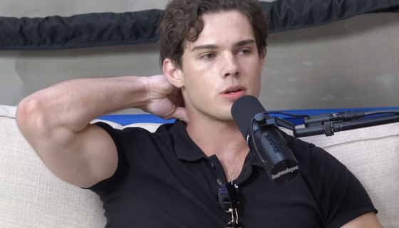 Clavicular Logan Pauli podcastis. Foto: Youtube
