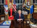 USA president Donald Trump ja Katie Zacharia. Foto: Valge Maja / Wikimedia